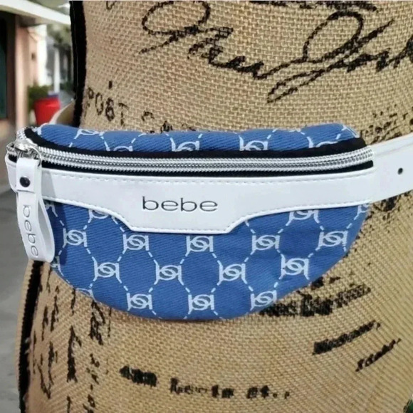 Nwt!:bebe Denim mini belt bag - Picture 1 of 9